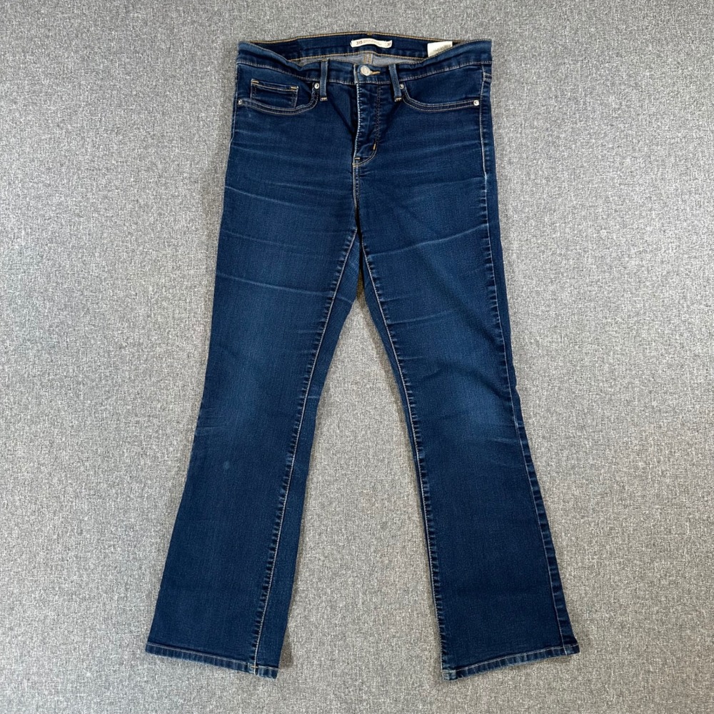 Levi's Jeans Men 30 315 Shaping Bootcut Dark Wash Blue Stretch Denim